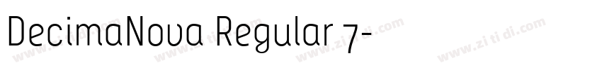 DecimaNova Regular 7字体转换